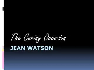 Jean watson