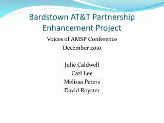 Bardstown AT&amp;T Partnership Enhancement Project