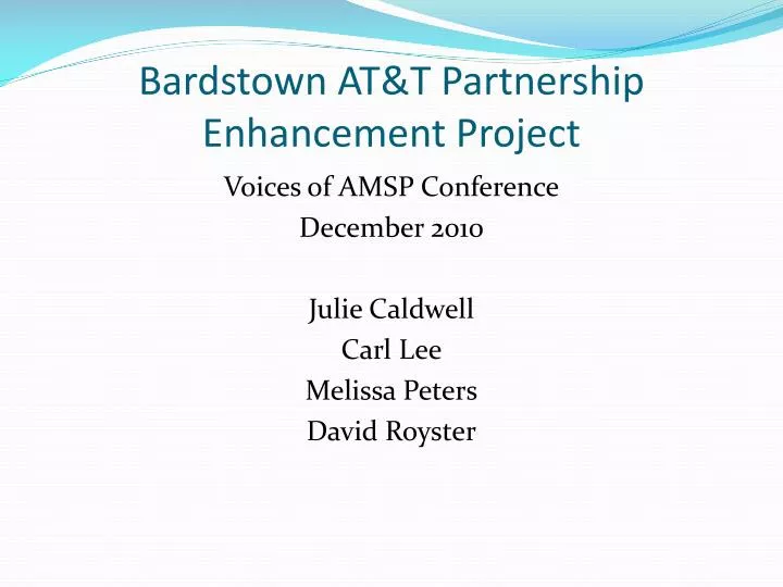 bardstown at t partnership enhancement project