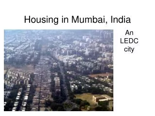 Housing in Mumbai, India