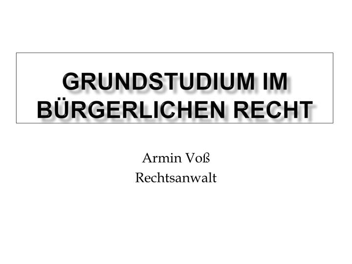 grundstudium im b rgerlichen recht