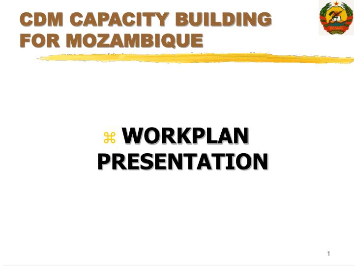 cdm capacity building for mozambique