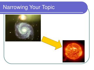 Narrowing Your Topic