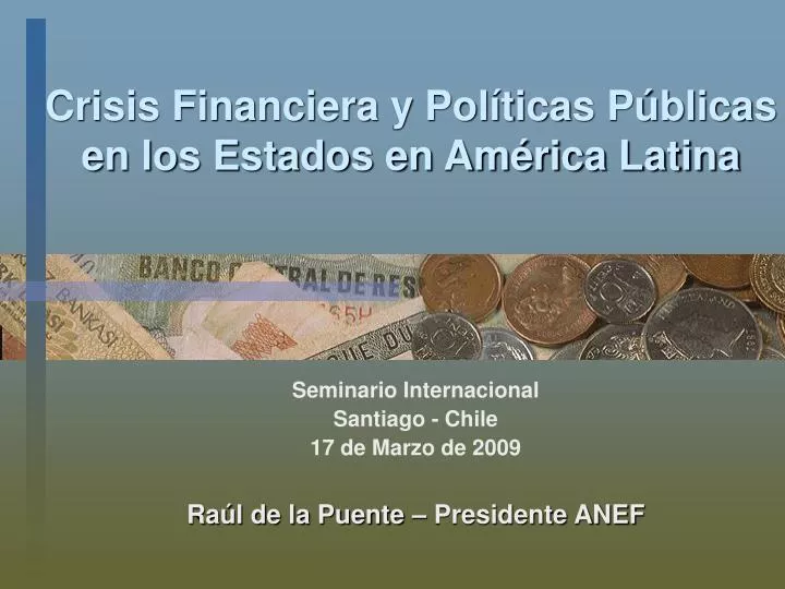 crisis financiera y pol ticas p blicas en los estados en am rica latina