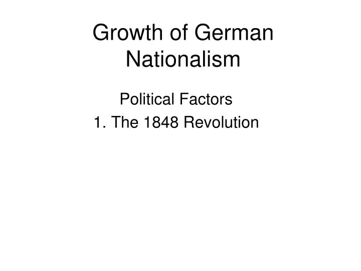 growth of german nationalism