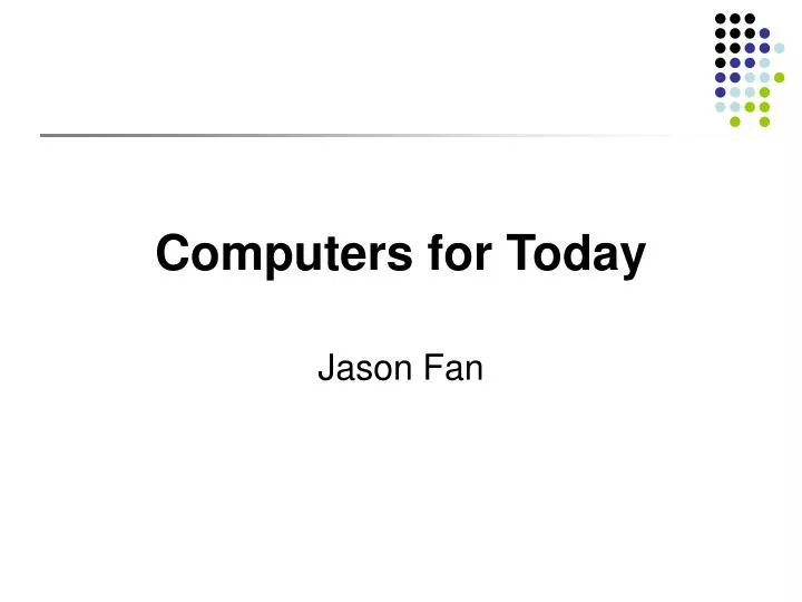 computers for today