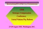 I nternational C ivil S ervice C ommission - slide 1