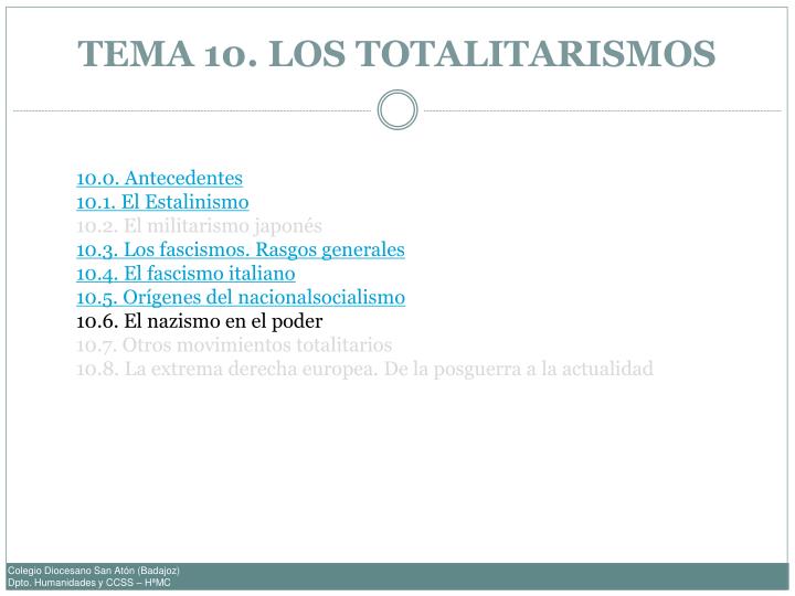 tema 10 los totalitarismos