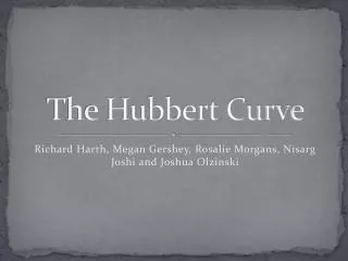 The Hubbert Curve