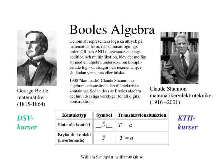 booles algebra