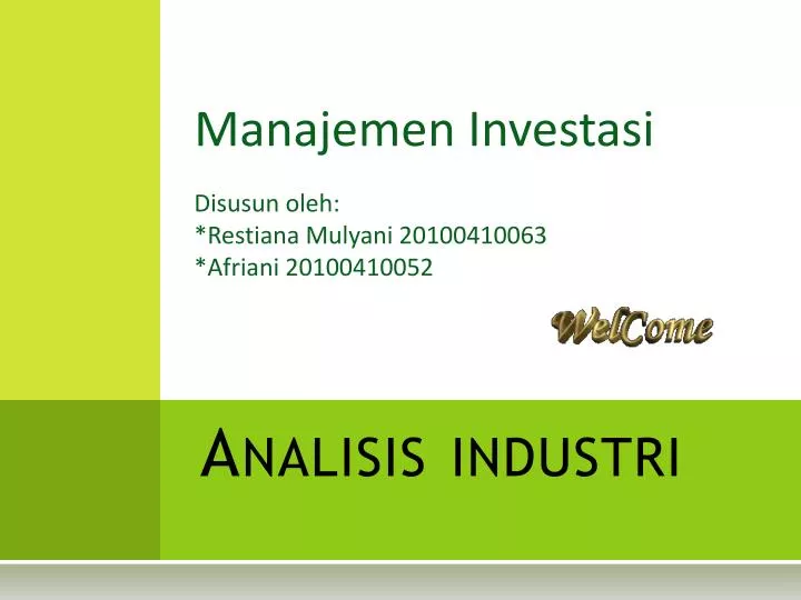 analisis industri