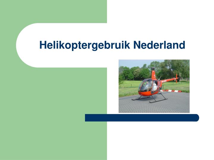 helikoptergebruik nederland