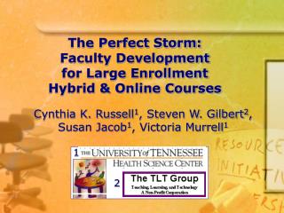 The Perfect Storm: Faculty Development for Large Enrollment Hybrid &amp; Online Courses