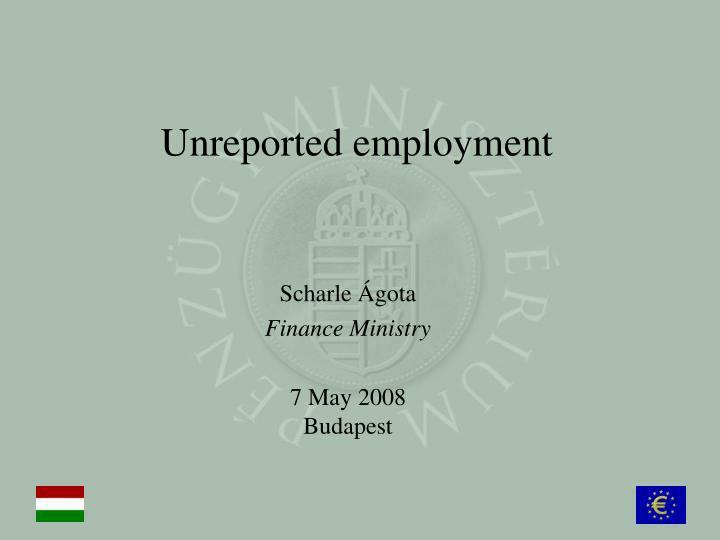 unreported employment