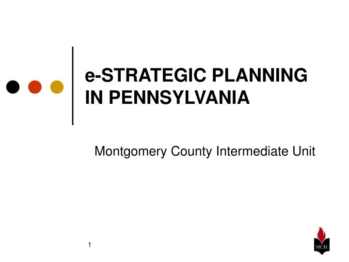 e strategic planning in pennsylvania