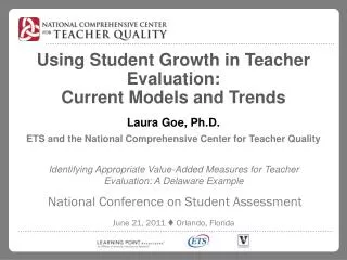 Identifying Appropriate Value-Added Measures for Teacher Evaluation: A Delaware Example