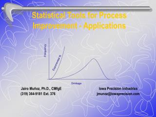 Statistical Tools for Process Improvement - Applications