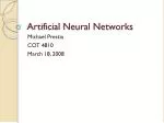 Artificial Neural Networks - slide 1
