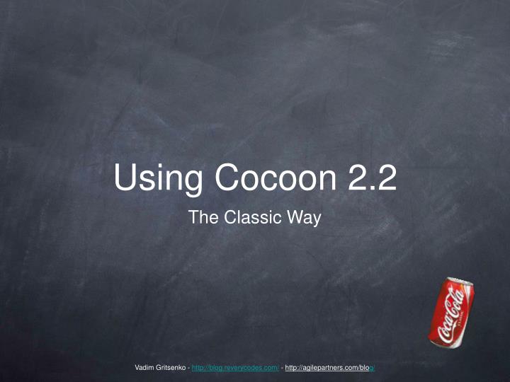using cocoon 2 2