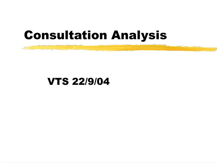 consultation analysis
