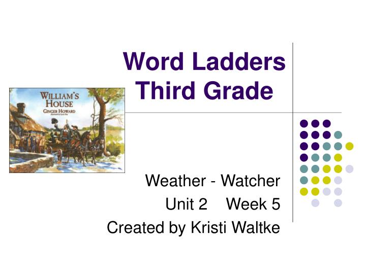 word ladders third grade