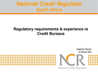 National Credit Regulator South Africa
