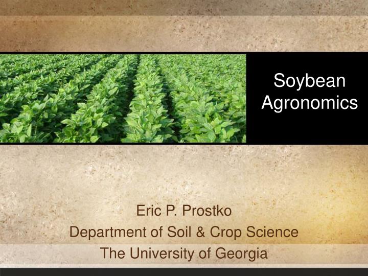soybean agronomics