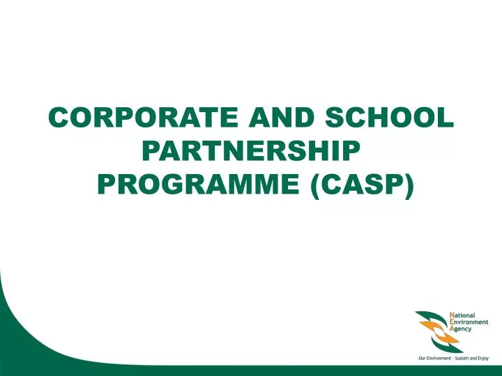 corporate and school partnership programme casp