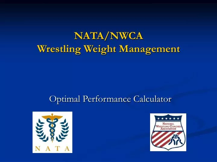 nata nwca wrestling weight management