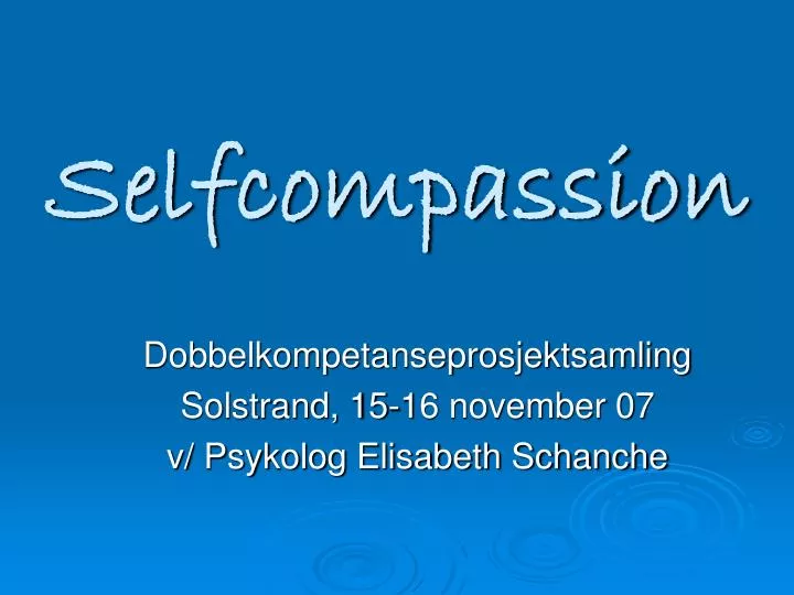 selfcompassion
