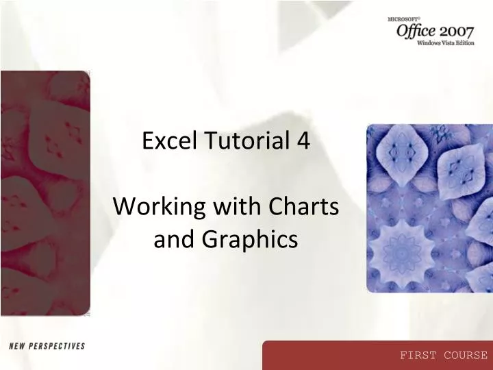 excel tutorial 4 working with charts and graphics