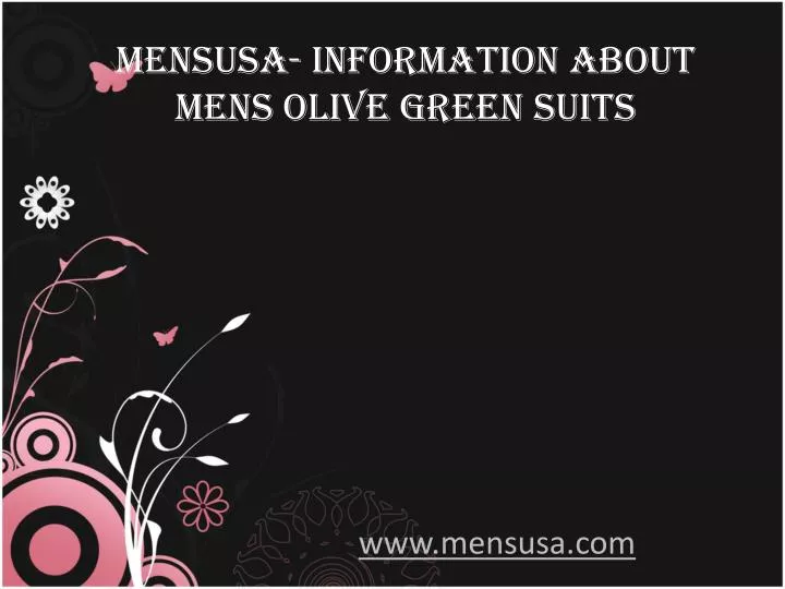 mensusa information about mens olive green suits
