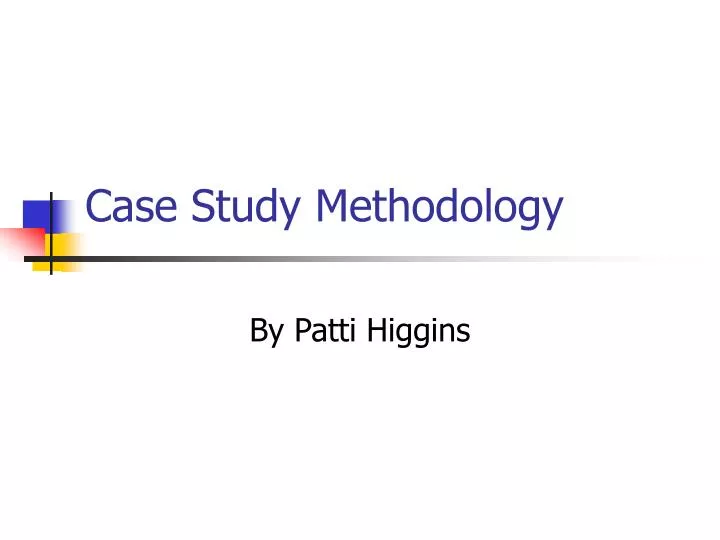 case study methodology