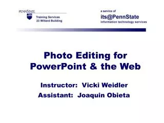 Photo Editing for PowerPoint &amp; the Web