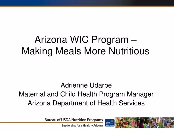 arizona wic program making meals more nutritious