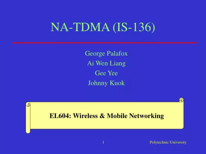 na tdma is 136