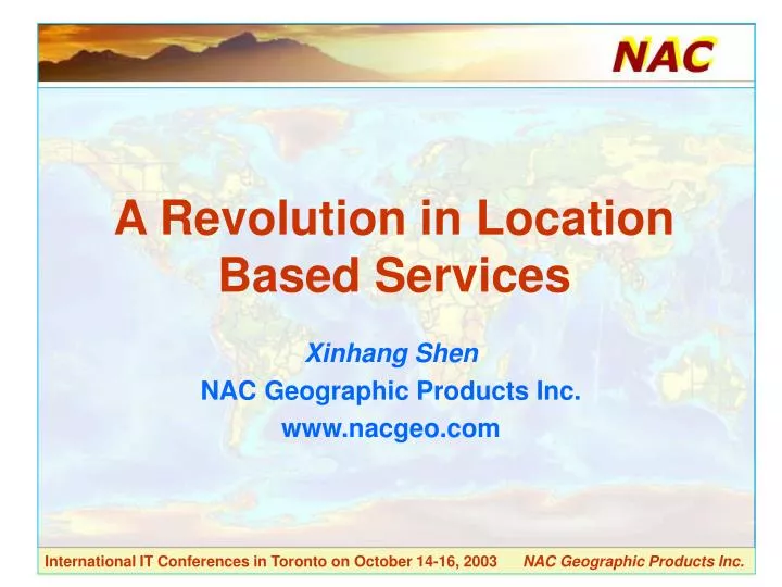 a revolution in location based services