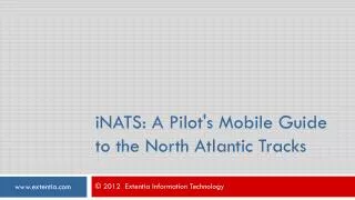 iNATS: iPad App Guide for North Atlantic Tracks System, Avia