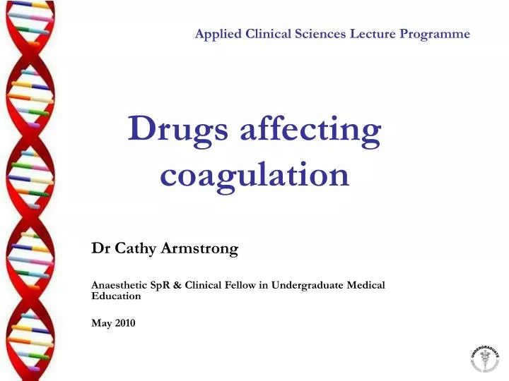 drugs affecting coagulation