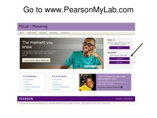 Go to PearsonMyLab