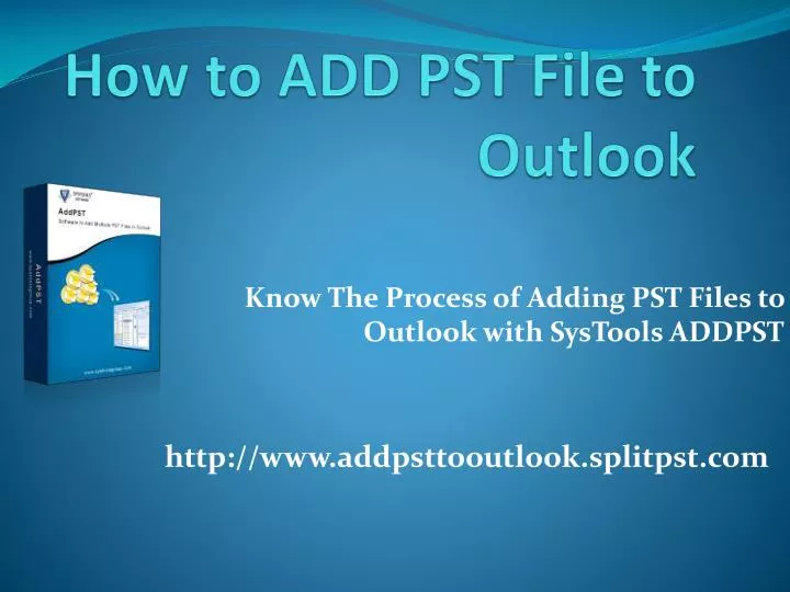 how to add pst file to outlook