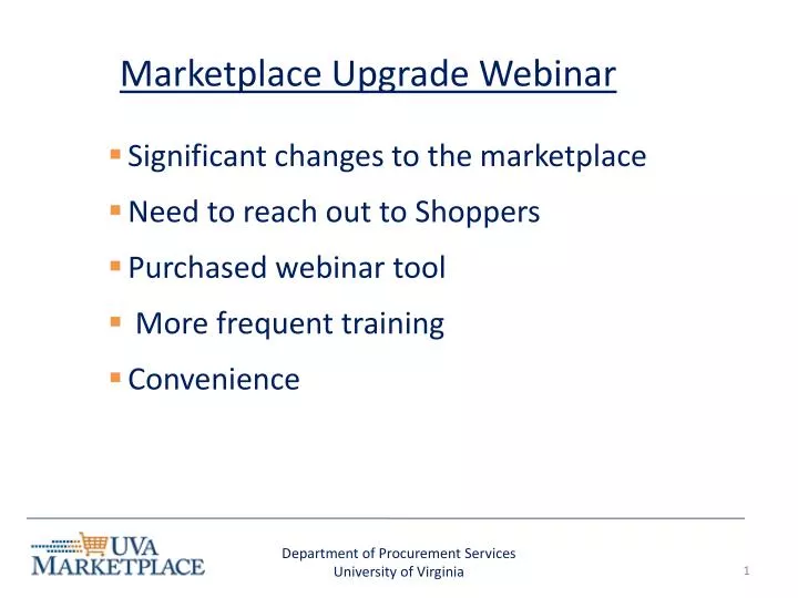 marketplace upgrade webinar