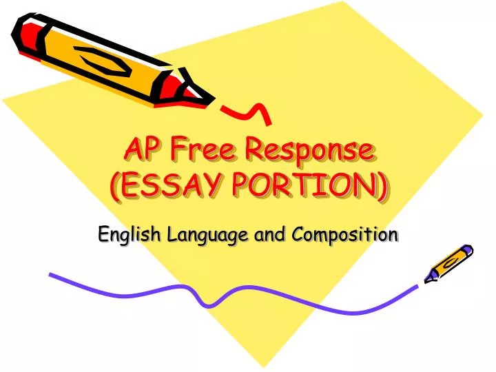 ap free response essay portion