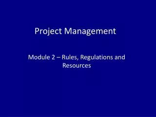 Project Management