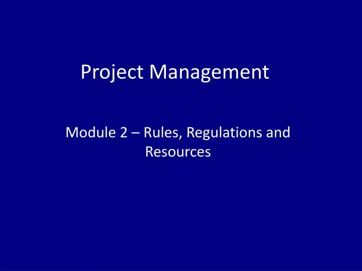 project management