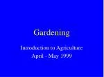 Gardening - slide 1