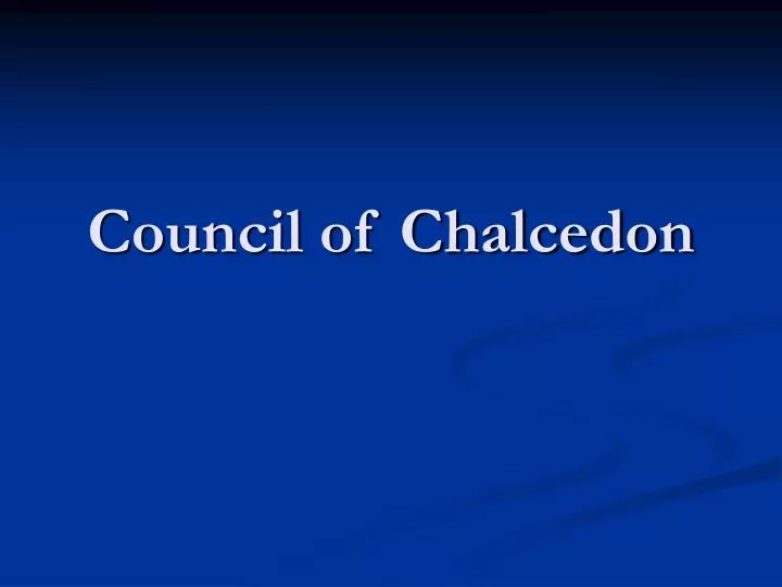 council of chalcedon