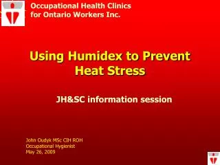 Using Humidex to Prevent Heat Stress
