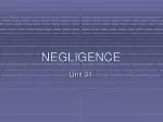 NEGLIGENCE - slide 1