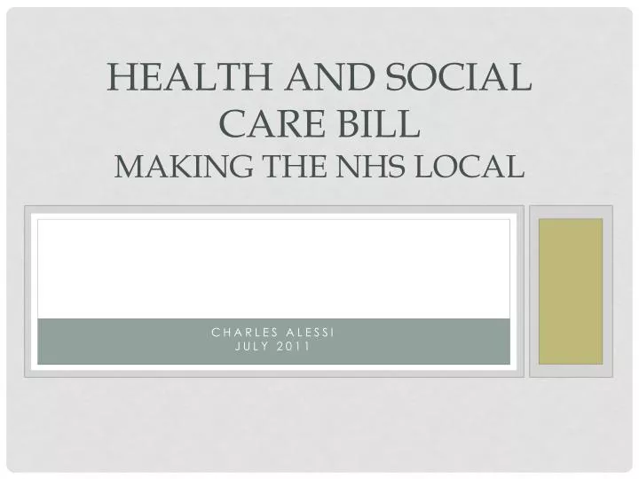 health and social care bill making the nhs local